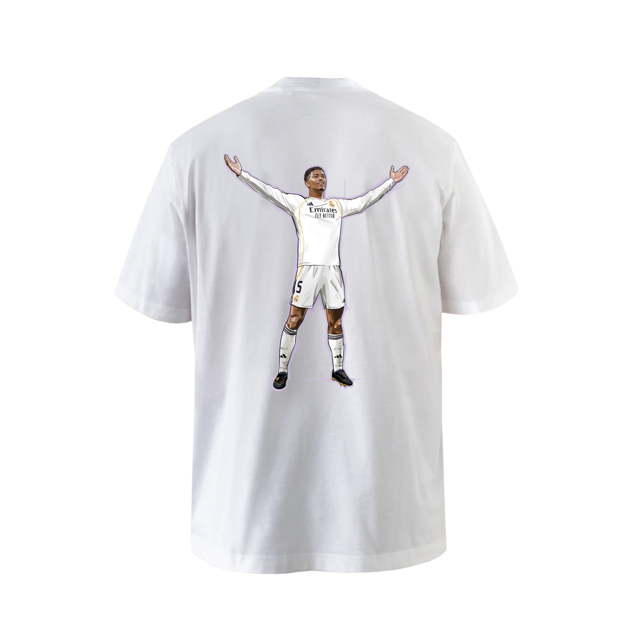 Mens adidas Magic Moments Jude Bellingham White T-Shirt